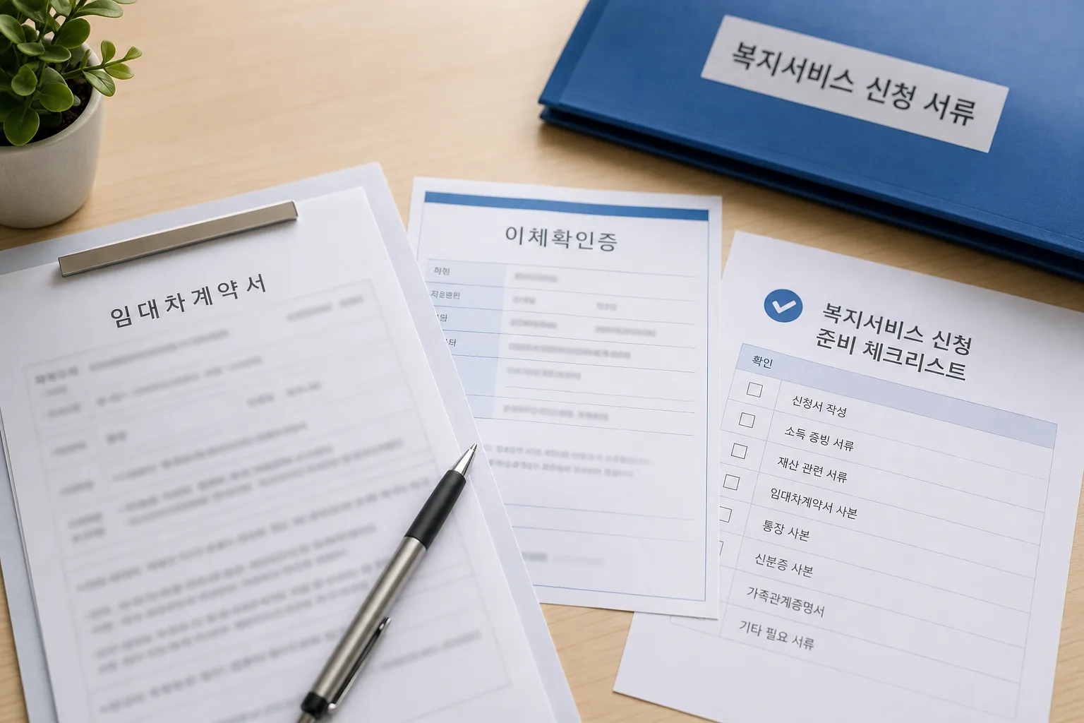 청년월세지원 신청서류 이미지