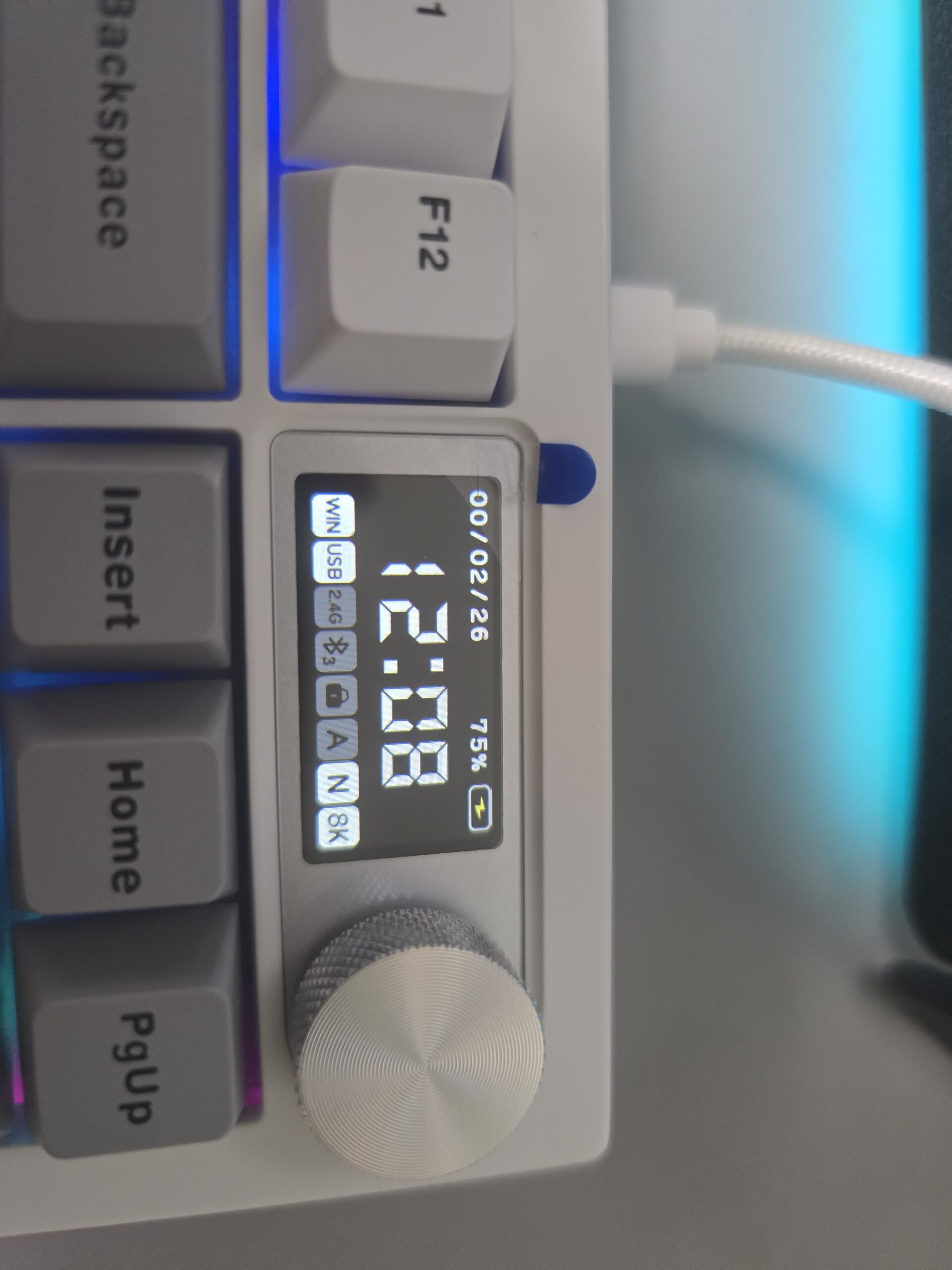 아콘 AK47 PRO LCD 노브 배터리 무선 연결 표시